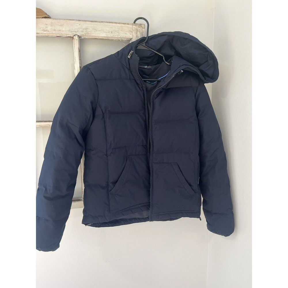 Gap Boy Puffer Jacket Coat Navy Sz M